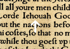 El nombre de Dios en inglés en la traducción de la Biblia de Tyndale