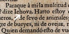 Guds navn på spansk i Reina-Valera-bibelen