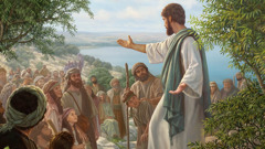 Jesus visar sig för sina lärjungar efter sin uppståndelse.