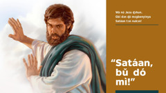Jezu ɖò ɖiɖɔ nú Satáan wɛ ɖɔ é ni bú dó emi
