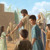 Joseph and Mary take their family to the synagogue on the Sabbath