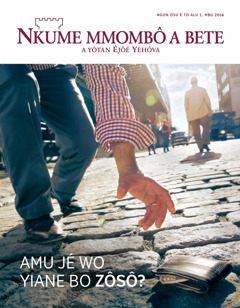 Nkume mmombô a bete, No. 1 2016 | Amu jé wo yiane bo zôsô?