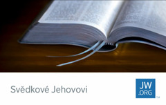 Vizitka s odkazem na jw.org a fotografií otevřené Bible