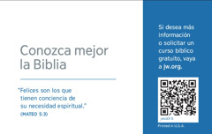 El reverso de una tarjeta de contacto de jw.org