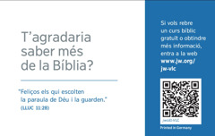 El dors de les targetes JW.ORG