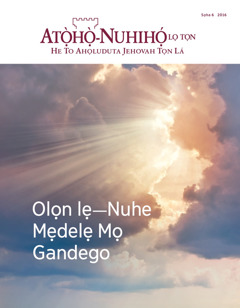 Atọ̀họ̀-Nuhihọ́ lọ Tọn Sọha 6 2016 | Olọn lẹ—Nuhe Mẹdelẹ Mọ Gandego