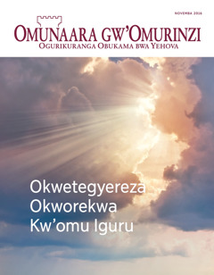 Omunaara gw’Omurinzi Na. 6 2016 | Okwetegyereza Okworekwa aha Butuuro bw’Emyoyo