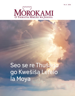 Morokami No. 6 2016 | Na o Kwešiša Seo se Diregago Legodimong?