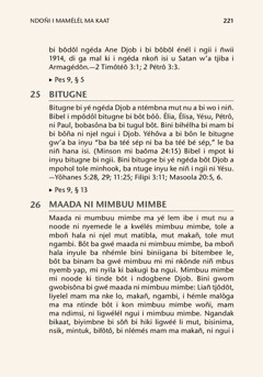 Ndoñi i mamélél ma kaat ikété kaat le Kii Bibel i niiga bés