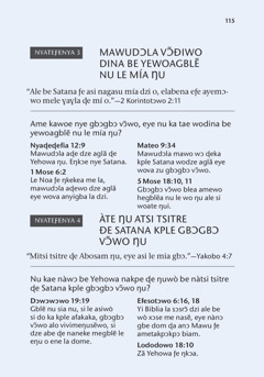 Taa totoɖeme si le Nu Si Biblia Fia gbalẽa me