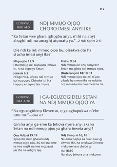 Ihe ndị e dere ná nchịkọta ndị dị n’Akwụkwọ Baịbụl Na-akụziri Anyị