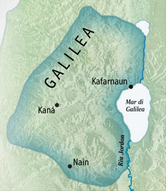 Un mapa di Galilea