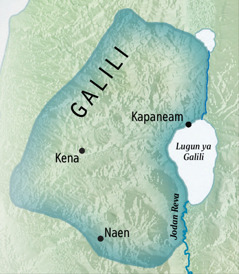 Wan map blong Galili