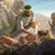 Miłosierny Samarytanin, człowiek z przypowieści Jezusa, przemywa oliwą rany mężczyzny, którego pobito i zostawiono przy drodze.