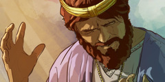 Dávid király bánkódik a bűne miatt