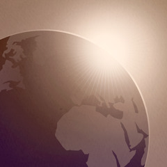 Ο ήλιος φωτίζει τη γη