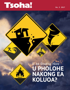 Tsoha! No. 5 2017  | U ka Etsa’ng Hore U Pholohe Nakong ea Koluoa?