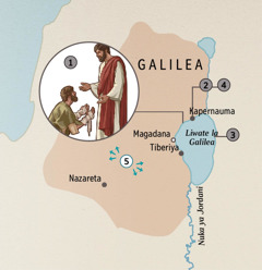 Cities in Galilee where Jesus healed people