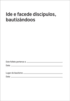 Ide e facede discípulos, bautizándoos