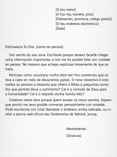 Carta de mostra