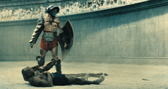 A Roman gladiatorial game