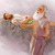 Abraham står med en kniv i hånden og kigger op mod himlen mens Isak ligger på et alter.