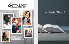 Bókin ’Hvat lærir Bíblian?’ og ’Vagttårnet’ nr. 3 2020.