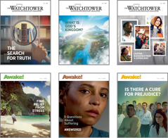 Sangata dovorlole fottu: 2020 vorsachea ‘The Watchtower’ ani ‘Awake!’ masikanche mukhel vixoi. 1. ‘The Search for Truth.’ 2. ‘What Is God’s Kingdom?’ 3. ‘Lasting Blessings From a Loving God.’ 4. ‘Find Relief From Stress.’ 5. ‘5 Questions About Suffering Answered.’ 6. ‘Is There a Cure for Prejudice?’