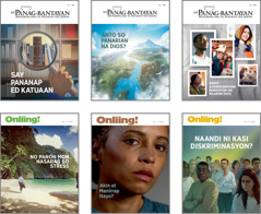 Litrato: Title na ‘Say Panag-bantayan’ tan ‘Onliing!’ nen 2020. 1. ‘Say Pananap ed Katuaan.’ 2. ‘Anto so Panarian na Dios?’ 3. ‘Saray Agmanganggan Bendisyon na Maaron Dios.’ 4. ‘No Panon Mon Nasarag so Stress.’ 5. ‘Akin et Maniirap Itayo?’ 6. ‘Naandi ni Kasi Diskriminasyon?’