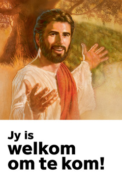 ’n Uitnodiging na die Herdenking van Jesus se dood met die titel ‘Jy is welkom om te kom!’