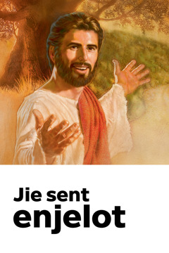 Eene Enlodunk toom Jesus sien Doodesdach fieren. Dee heet “Jie sent enjelot”