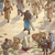 Taavet peatab oma sõjamehed, kui nad kohtuvad Abigaili ja tema teenijatega, kes toovad neile toidupoolist.