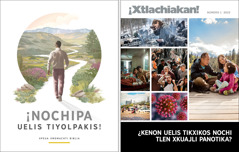 Folleto “¡Nochipa uelis tiyolpakis!” niman revista “¡Xtlachiakan!”, número 1 de 2022.