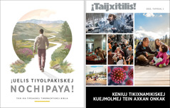 Folleto “Tiyolpakiskej nochipaya” uan amaix “¡Taijxitilis!”, tapoual 1 xiuit 2022.