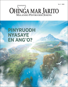 “Ohinga mar Jarito” Na. 2 2020, ma wiye wacho ni “Pinyruodh Nyasaye En Ang’o?”