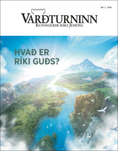 Tímaritið „Varðturninn“ sem ber heitið „Hvað er ríki Guðs?“
