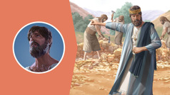 Collage: 1) El rei Manassés implora el favor de Jehovà. 2) Temps després, ordena als treballadors que destruïsquen els ídols que ell havia posat en el temple.
