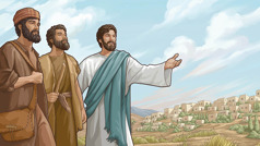 Jezus posyła dwóch swoich uczniów do głoszenia.