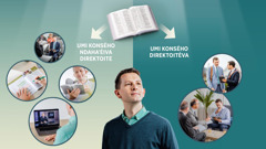 Taʼanga: Peteĩ ermáno opensa mbaʼéichapa haʼe ikatu hína orresivi peteĩ konsého. Peteĩ Biblia aviérta oĩ hiʼári ha upégui osẽ mokõi flécha ohechaukáva ikatuha jarresivi umi konsého direktoitéva, ha avei umi ndahaʼéiva direktoite. 1. Umi konsého ndahaʼéiva direktoite: Pe ermáno oĩ rreunionhápe. Olee la Biblia. Ohecha peteĩ vidéo oĩva JW Broadcástingpe. Ostudia hína peteĩ rrevísta. 2. Umi konsého direktoitéva: Ko ermáno ohendu porãnte ótro ermáno oñemoñeʼẽ jave chupe, ha omaña la ohechaukávare chupe peteĩ távletpe. Mokõi ermáno ojapo chupe visíta de pastoréo.