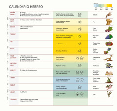 Calendario hebreo niku tasiya papaʼ, fiestas xla kachikin, la tawila kilhtamaku chu akxni tsuku tamakgalan.