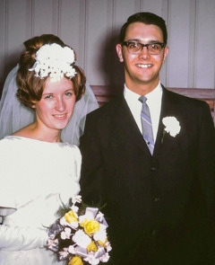 Russell and Randi on their wedding day.
