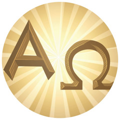 The Greek letters alpha and omega.