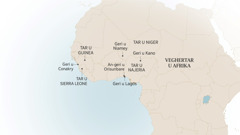 Maape u West Africa, ngu tsen ajiir a Israel Itajobi yange lu shi er Yehova tom yô: geri u Conakry, tar u Guinea; tar u Sierra Leone; geri u Niamey, tar u Niger; geri u Kano, an-geri u Orisunbare, geri u Lagos, tar u Najeria.