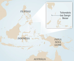A mapa ya Indonésia ni matiko mamwani a hafuhi. Ngu mndani khe hi wona txitondolo txa txidotho txa Sangir Besar.