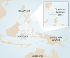 Okaalita kaIndonesia nosho yo oilongo oyo ye shi dingilila. Efano tali ulike okanhunhu kaSangir Besar.