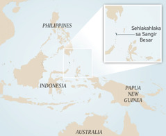 Mmepe wa Indonesia le dinaga tšeo di lego kgauswi le yona. Karolwana e nngwe ya mmepe woo e bontšha sehlakahlaka se senyenyane sa Sangir Besar.