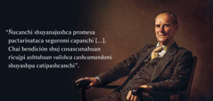 Huauqui Frederick Franz. Paipa ladopica, “Ñucanchi shuyanajushca promesa pactarinataca seguromi capanchi [...]. Chai bendición shuj cosascunahuan ricujpi ashtahuan valishca cashcamandami shuyashpa catipashcanchi” pai nishca shimicunami ricurin.