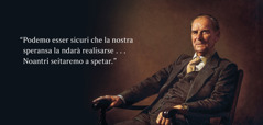 El fradel Frederick Franz. Dela so banda l’è stà scrito quel che lu el ga dito: “Podemo esser sicuri che la nostra speransa la ndarà realisarse . . . Noantri seitaremo a spetar.” 