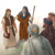 Моисей перед группой израильтян назначает Иисуса Навина вождём народа.