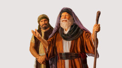 يشوع يستمع باحترام فيما يتكلم موسى